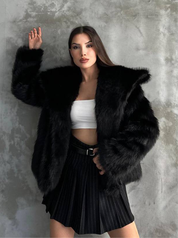 Fur Jacket - Black
