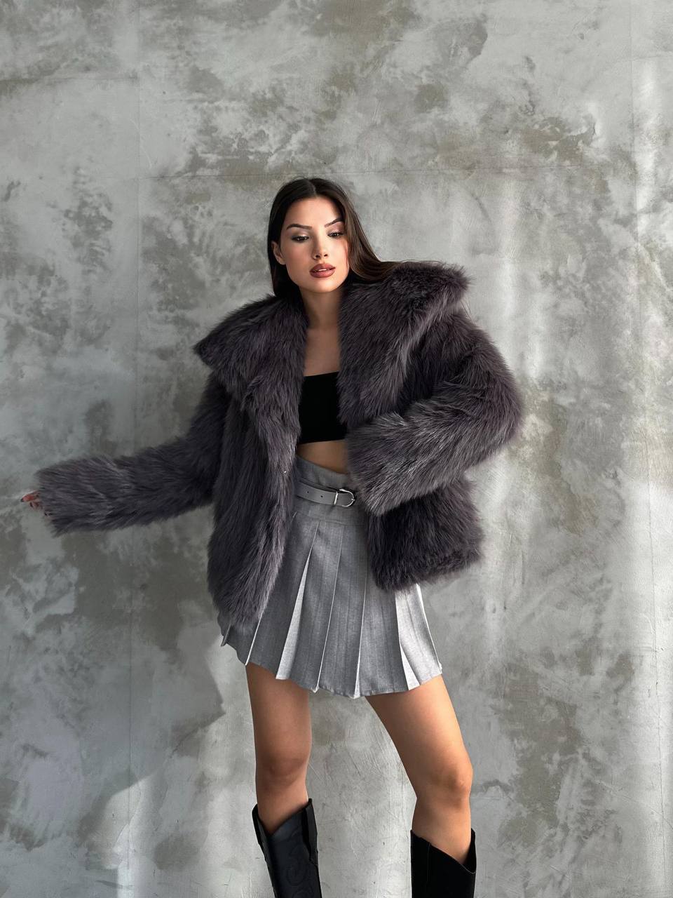 Fur Jacket - Grey
