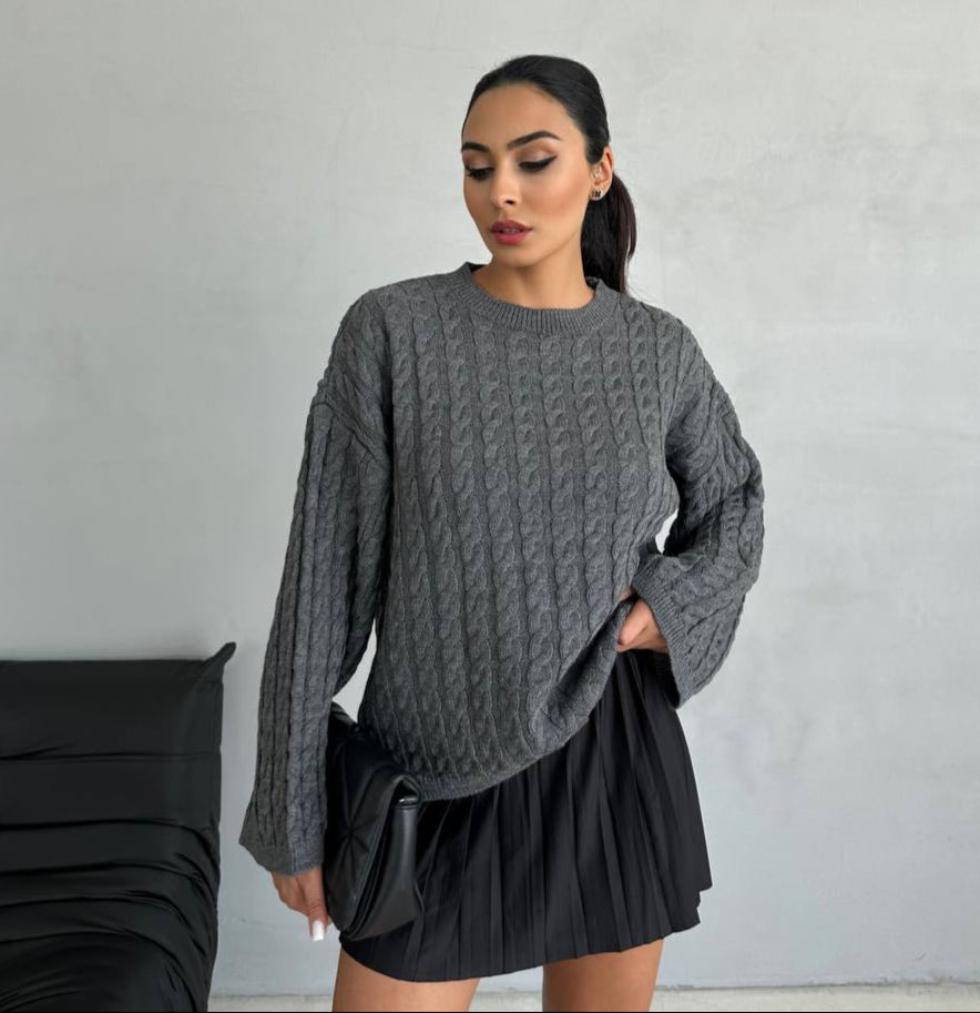 Knitted U Shape Pullover