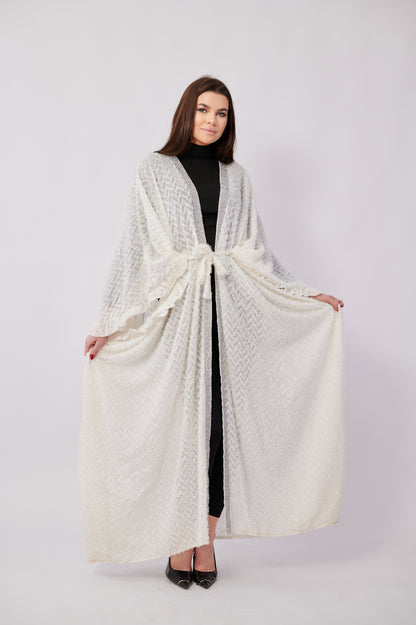 Plumy Kaftan - White