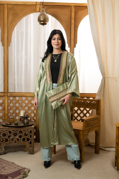 Shinny Kaftan - Green