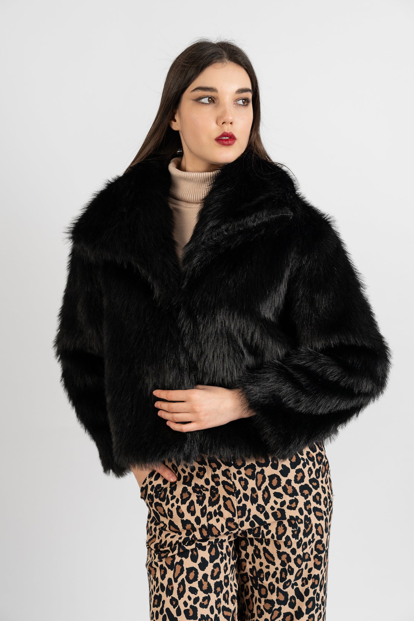 Fur Jacket - Black