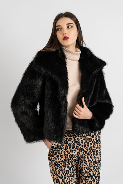 Fur Jacket - Black