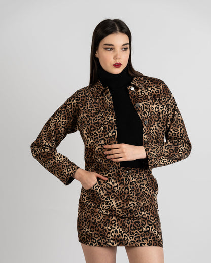 Leopard Short Light Jacket