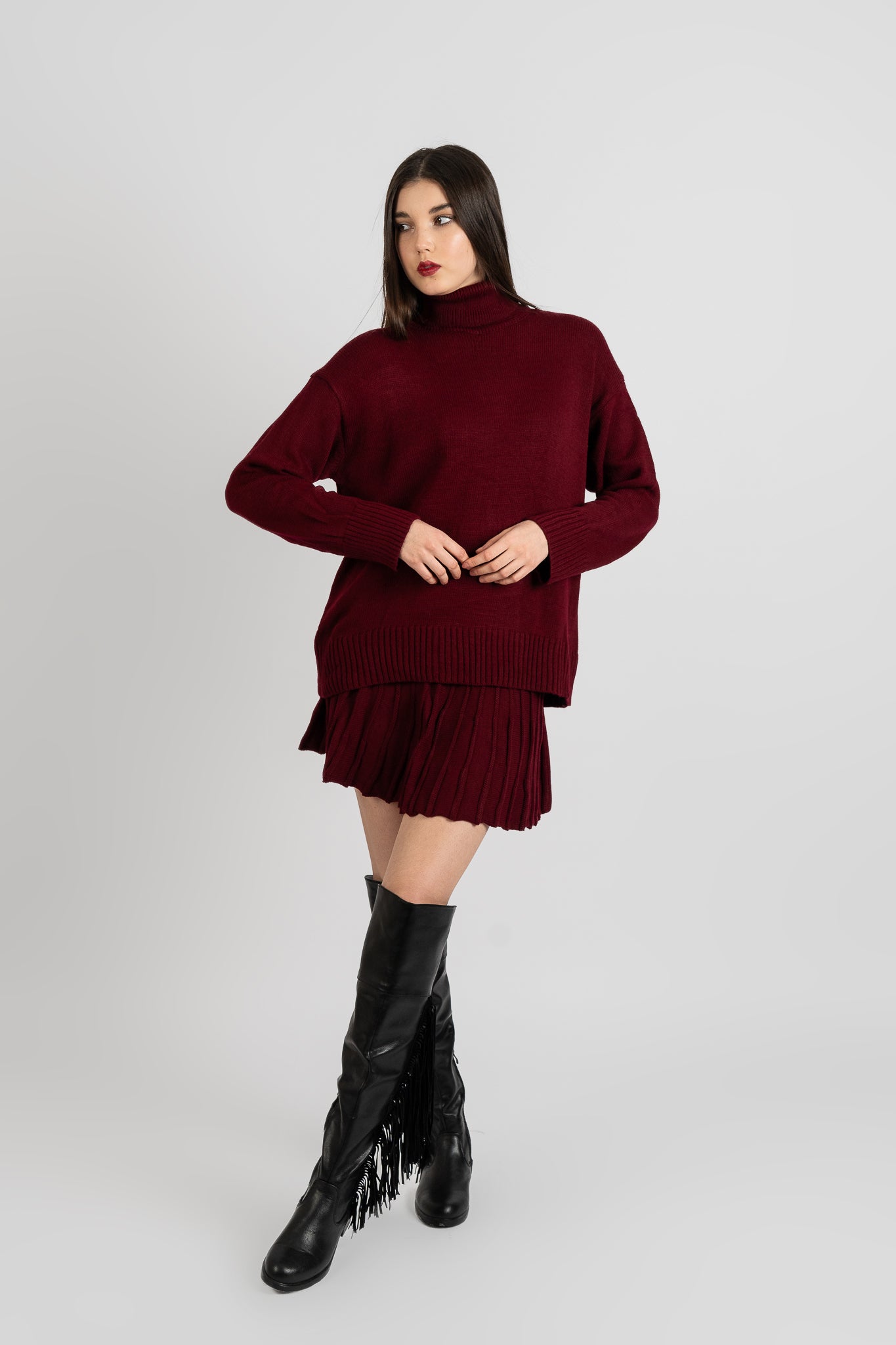 Skirt Set - Bordeaux