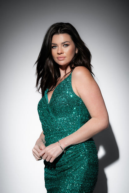 Sequin Green Dress